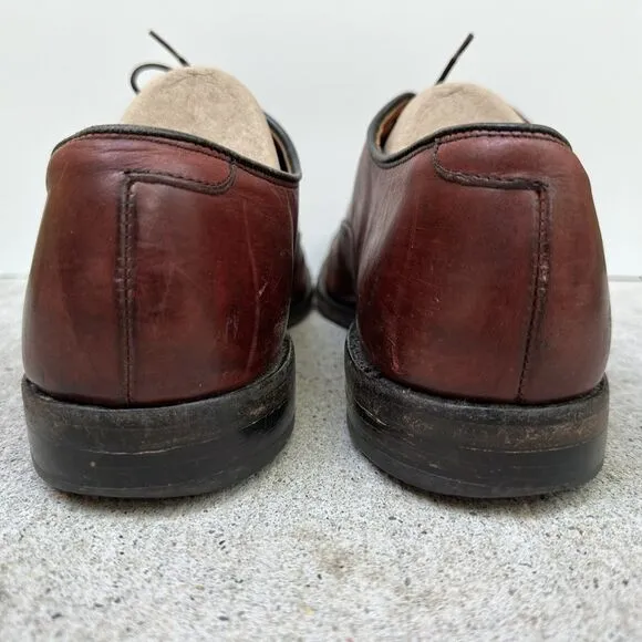 Allen Edmonds Park Avenue Cap Toe Oxford Dress Shoes Size 11 C Brown Leather