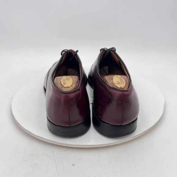 Allen Edmonds Park Avenue Men Size 9.5B Brown Leather Cap Toe Oxford Dress Shoes