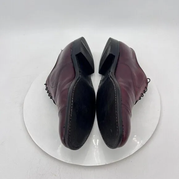 Allen Edmonds Park Avenue Men Size 9.5B Brown Leather Cap Toe Oxford Dress Shoes