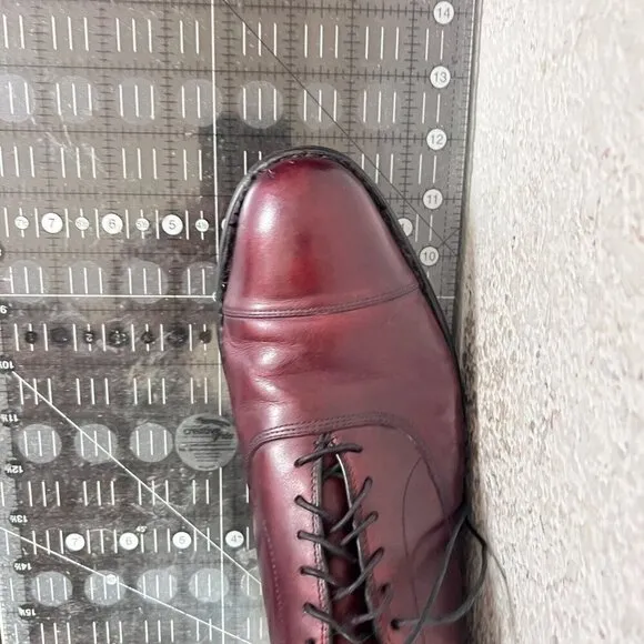 Allen Edmonds Park Avenue Men Size 9.5B Brown Leather Cap Toe Oxford Dress Shoes