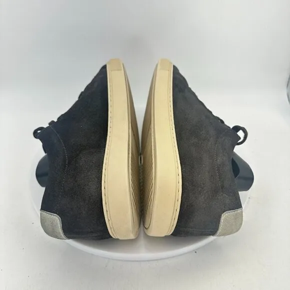 Allen Edmonds Port Washington Porter Men Size 8.5D Black Suede Cream Sole Shoes