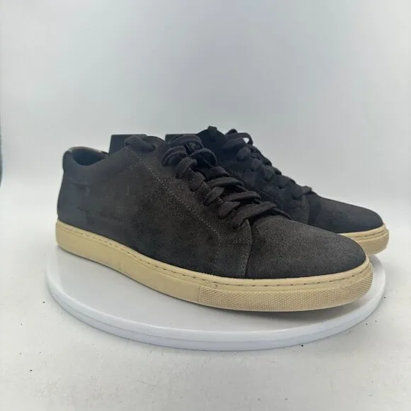 Allen Edmonds Port Washington Porter Men Size 8.5D Black Suede Cream Sole Shoes
