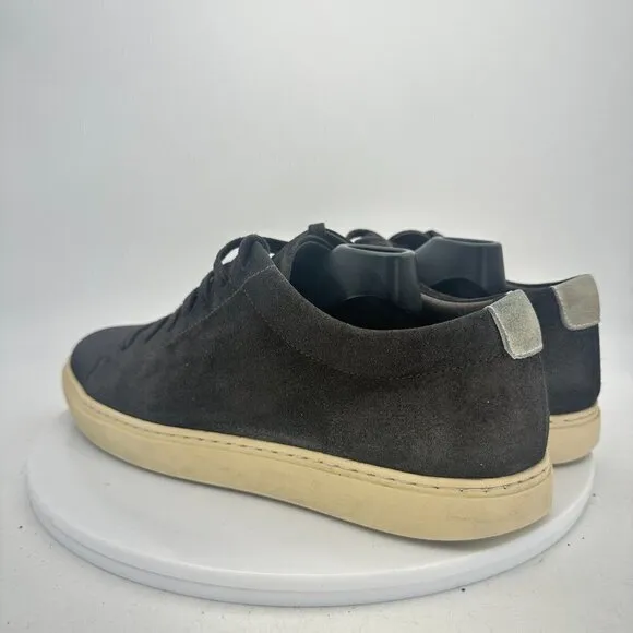 Allen Edmonds Port Washington Porter Men Size 8.5D Black Suede Cream Sole Shoes