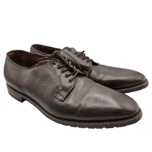 Allen Edmonds San Marco Mens 11.5 Dark Brown Pebbled Leather Dress Shoes 5722