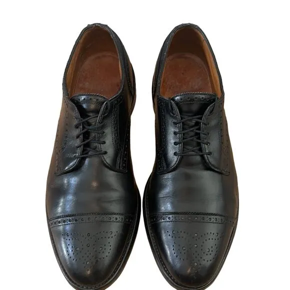 ALLEN EDMONDS Sanford 5207 Black Leather Oxford Dress Shoes Size Men's 11.5