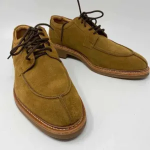 Allen Edmonds Size 9.5 D Denali Split Toe Snuff Suede Derby Dress Shoes
