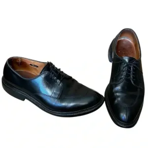 ALLEN EDMONDS Walton Black Leather Dress Shoes sz 10.5 Split Toe Lace Up Oxfords