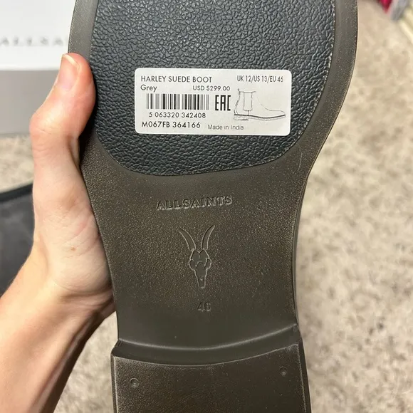 Allsaints Harley suede Chelsea boots