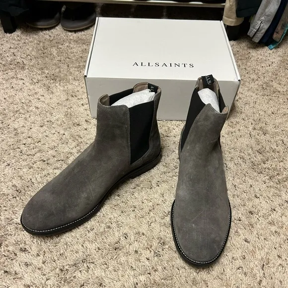 Allsaints Harley suede Chelsea boots