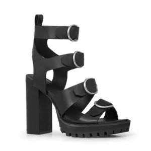 Allsaints Osuna Multi‎ StrapHigh Heel Sandals NWT