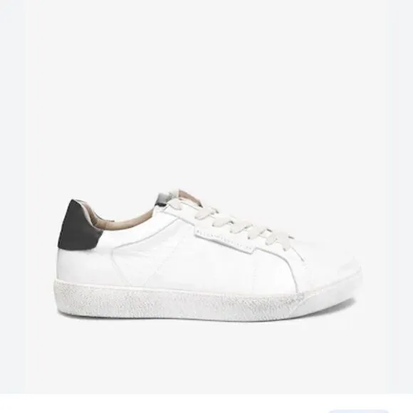 AllSaints White Sheer Low Top Lace-Up Cervo Shoes new without box