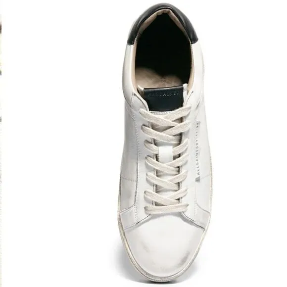 AllSaints White Sheer Low Top Lace-Up Cervo Shoes new without box