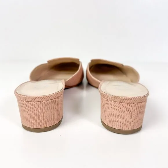 Alterre Blush Pink Loafers Interchangeable Leather Shoes Sz 8 Made in Brazil