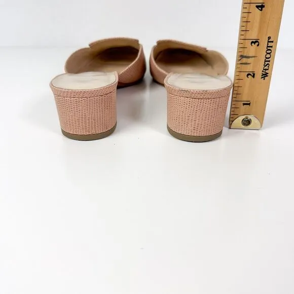 Alterre Blush Pink Loafers Interchangeable Leather Shoes Sz 8 Made in Brazil