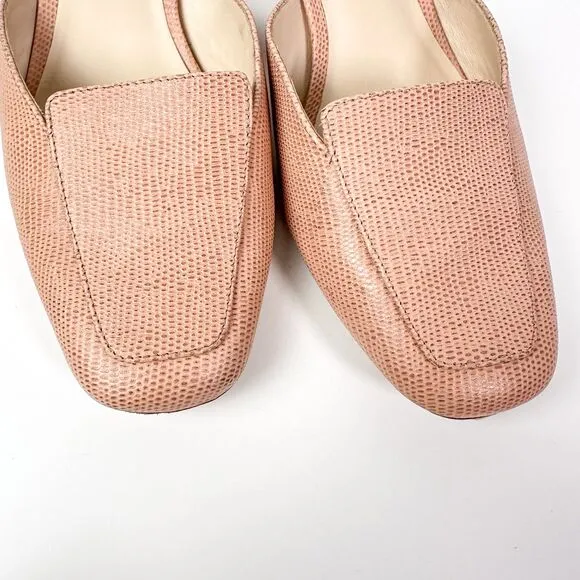 Alterre Blush Pink Loafers Interchangeable Leather Shoes Sz 8 Made in Brazil