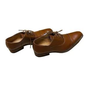 Amali Mens Oxford Dress Shoes Brown Cap Toe and Lace-Up Size 10.5
