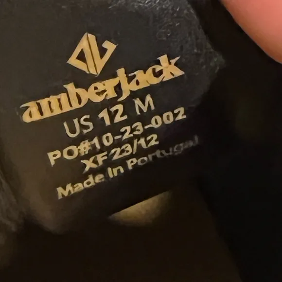Amberjack Black Suede Shoes Men’s 12M