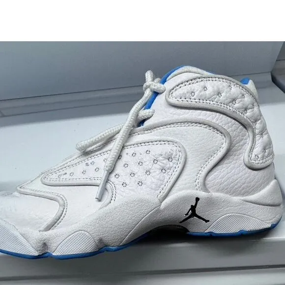 &quot;AIR JORDAN&quot;,OG UNC, Women's, White University ,Blue High Tops, Size 6.5&quot;