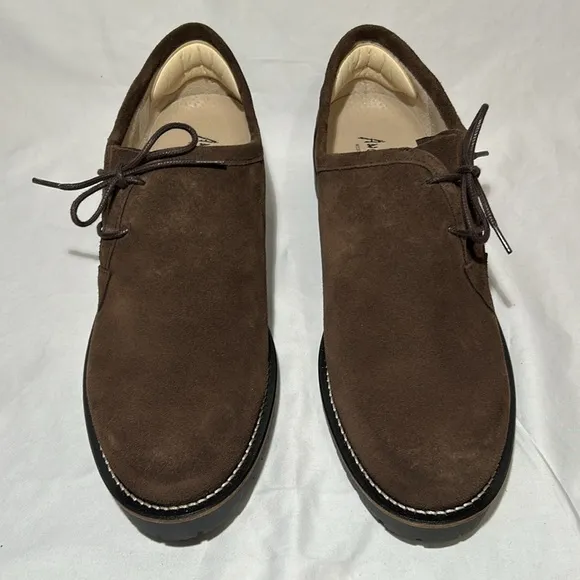 Angermaier Brown Suede Trachten Shoes size 47, US 14