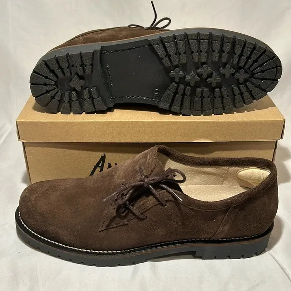 Angermaier Brown Suede Trachten Shoes size 47, US 14