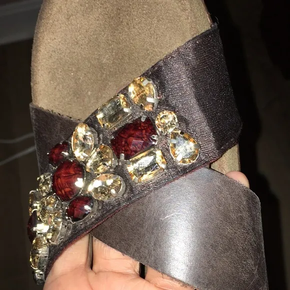 ANNA FIDANZA made in italy detailed NWT BIRKINSTOCKS like real leather slides