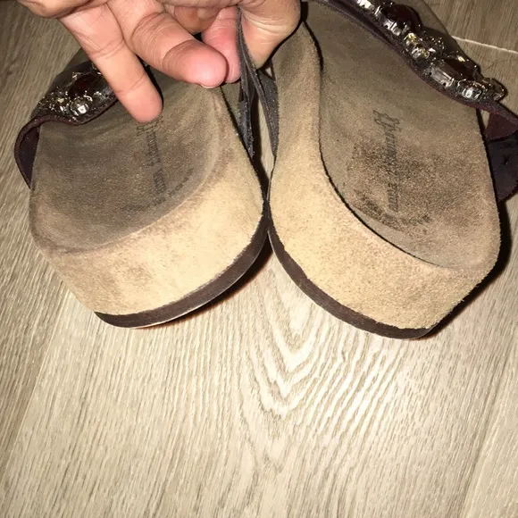 ANNA FIDANZA made in italy detailed NWT BIRKINSTOCKS like real leather slides