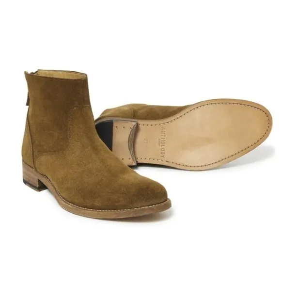 ANTHOLOGY PARIS 6800 Suede Boots | Brown Size EUR 38 US 8