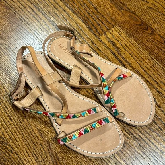 Anthropologie Laidback London Azari Sandals Size 39