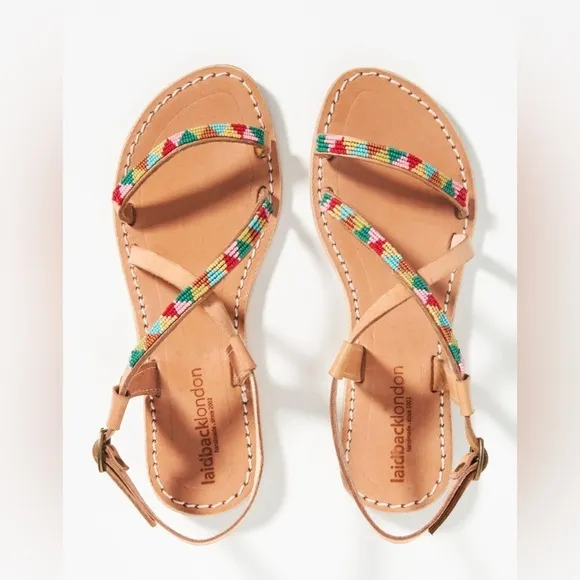 Anthropologie Laidback London Azari Sandals Size 39