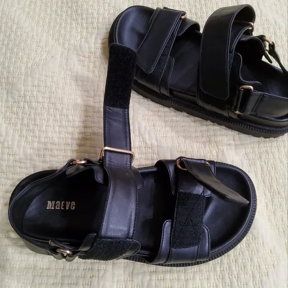 Anthropologie Maeve Slingback Double Sandals Size 6