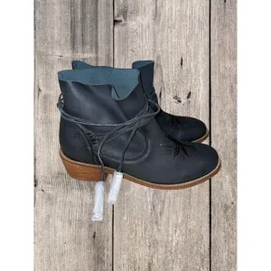 Anthropologie Musse &amp; Cloud KYLIE Leather Boot Shoes Black Women’s Size 10