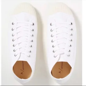 ANTHROPOLOGIE Platform Tennis Sneaker High Top Lace Up Canvas Shoes White 36 NWT