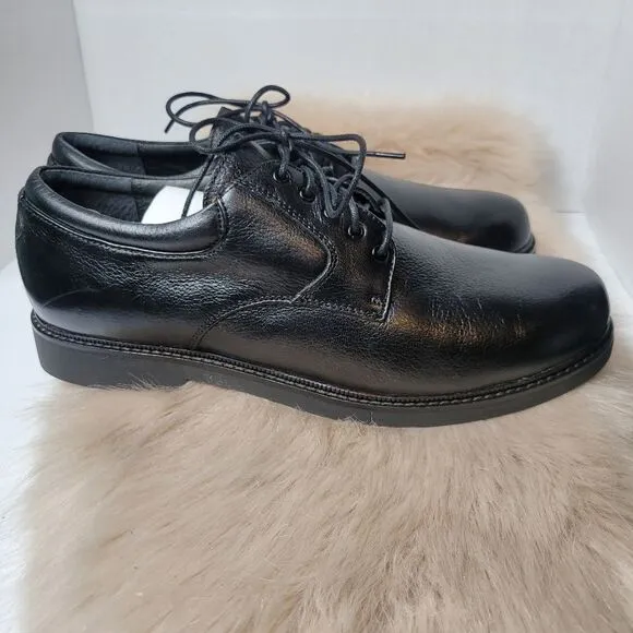 Apex LT900 Oxford Black Leather Shoes Size 11.5