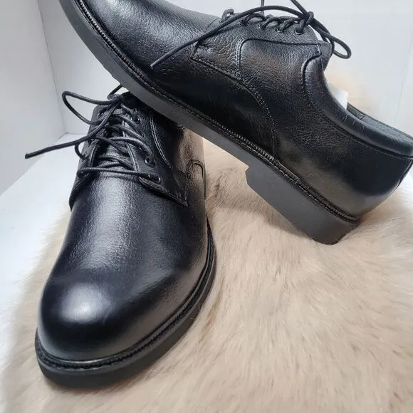 Apex LT900 Oxford Black Leather Shoes Size 11.5