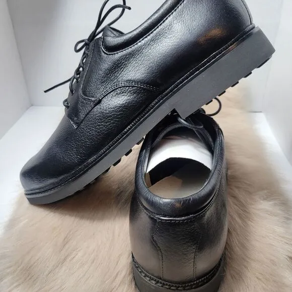 Apex LT900 Oxford Black Leather Shoes Size 11.5