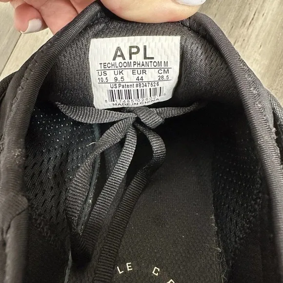 APL Athletic Propulsion Labs Techloom Phantom M Sneaker Shoes Men's Black 10.5