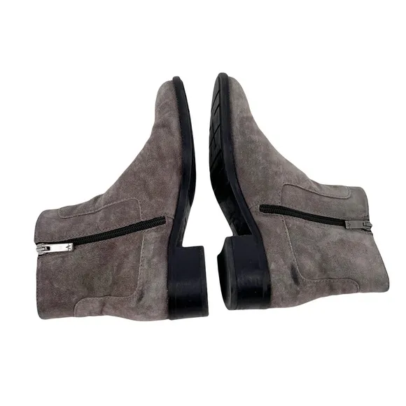 Aquatalia gray suede boots ankle booties Oribella