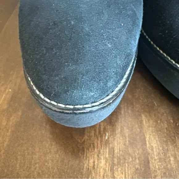 Aquatalia Women's 9 Vianna Suede Booties Black Italy Shoes Italian Tie