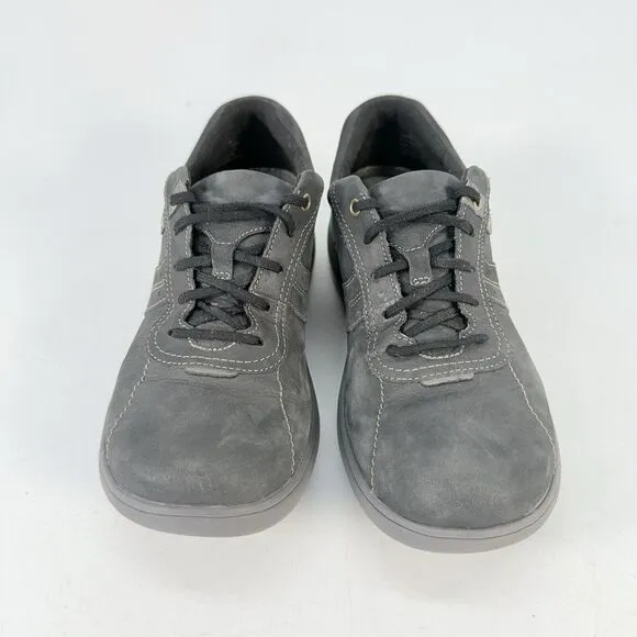 Aravon By New Balance Shoes Womens 8 AA Casual Sneakers Black Leather Low Top