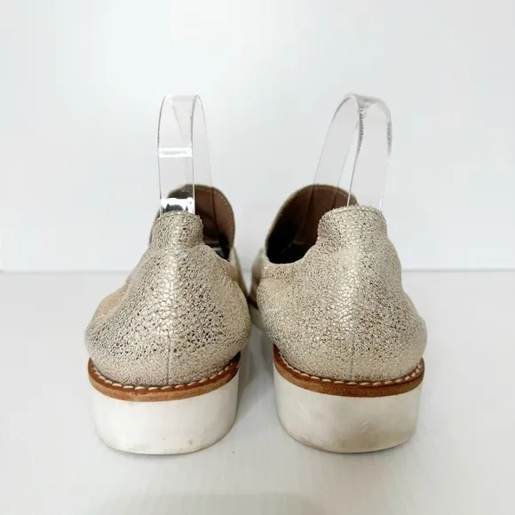Arche Gold Metallic Danock Mocassins Shoes Size 41 or 9.5 US