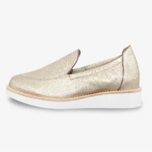 Arche Gold Metallic Danock Mocassins Shoes Size 41 or 9.5 US