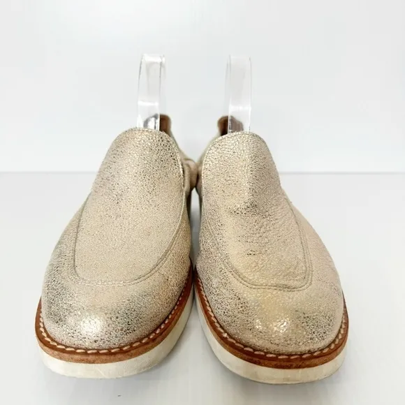 Arche Gold Metallic Danock Mocassins Shoes Size 41 or 9.5 US