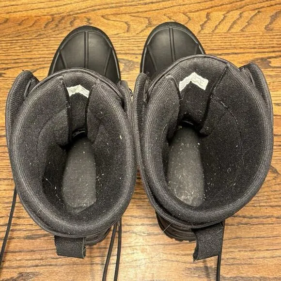 Arctic Shield Black Leather &amp; Rubber Duck Chore Winter Boots Men’s 12