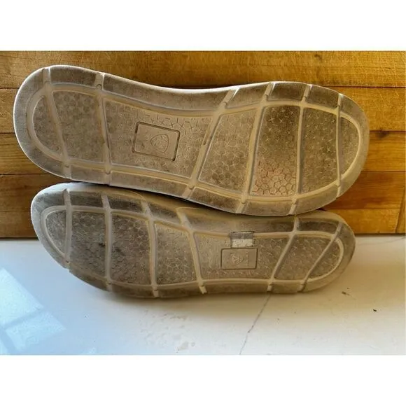 Ariat Ryder Slip On Shoes Brown Canvas Women’s Sz 9.5B