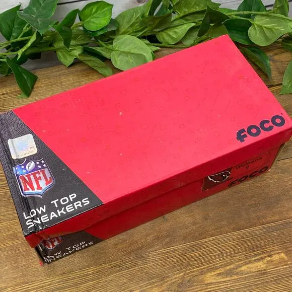 Arizona Cardinals Low Top Logo Sneakers Shoes Canvas FOCO New in Box Size 8