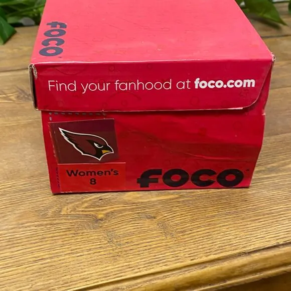 Arizona Cardinals Low Top Logo Sneakers Shoes Canvas FOCO New in Box Size 8