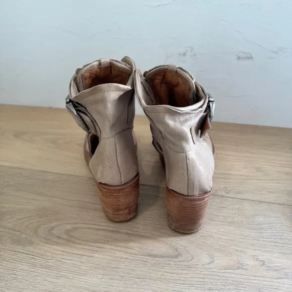 A.S.98 Naya Leather Wedge Sandals