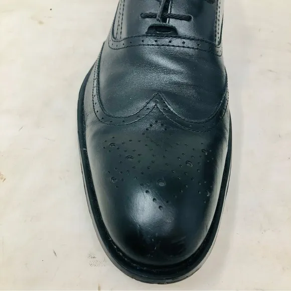 Ashton Grey Mercer Leather Wingtip Oxford Shoes