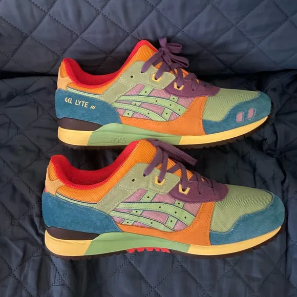 Asics Gel-Lyte III Colorblock Athletic Shoes