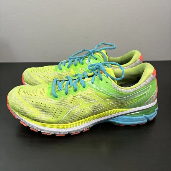 ASICS GT-2000 8 Sneakers Men’s Size 11.5 Running Shoes 1011A932-750‎ Neon Green